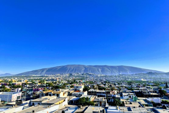 Vista de la ciudad desde el balcón